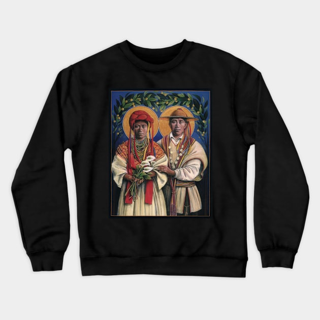 Guatemalan Marriage of Joseph & Mary Crewneck Sweatshirt by JBG ICON